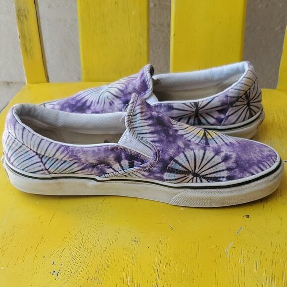 Vans New Age Classic Slip On Purple Tie Dye Shoes M9 W10.5 main image 6